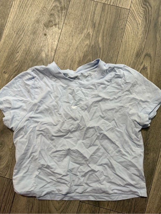 Nike Tops - Nike The Nike Tee Light Blue Crop Top Size M